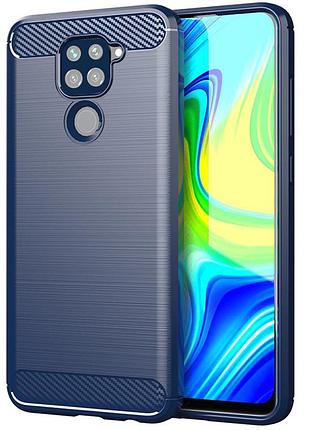 Tpu чехол slim series для xiaomi redmi note 9 pro blue