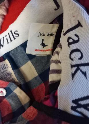 Комфортные яркие домашние штаны jack wills  клетка коттон9 фото