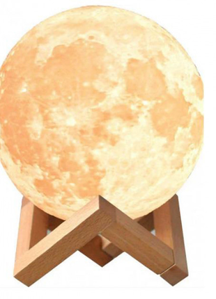 Нічник місяць, який світиться moon lamp 13 см6 фото