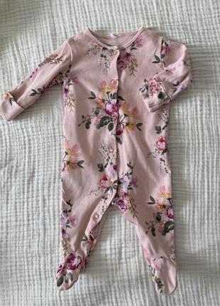 Человечек цельный, боди на девочку