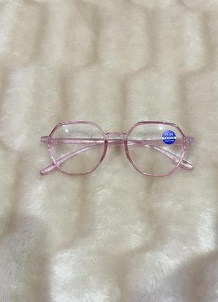 Розовые  имиджевые очки +1  /  розовые очки +1 обмен обмін1 фото