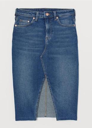 Шикарная джинсовая юбка h&amp;m s 362 фото