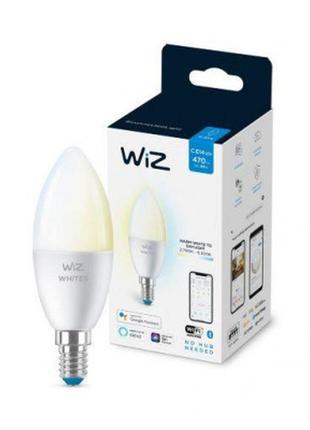 Умная лампочка wiz e14 (40w 400lm) c37 2700-6500k wi-fi (929002448702) - топ продаж!