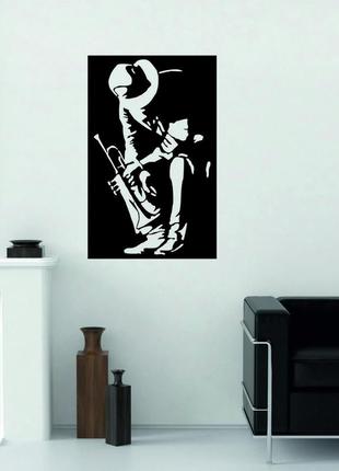 Декоративное настенное панно «музыкант», декор на стену5 фото