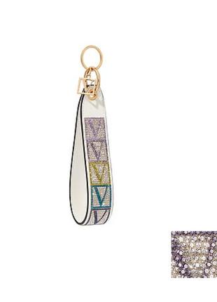 Брелок wristlet strap sparkle v-monogram victoria's secret1 фото