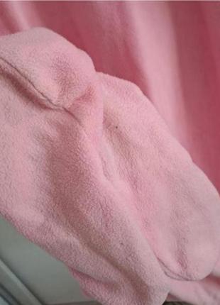 Слип кигуруми розовый флис взрослый4 фото