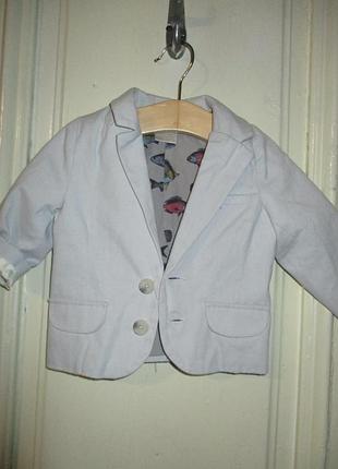 Пиджак 3-6 мес.рост 62-68см