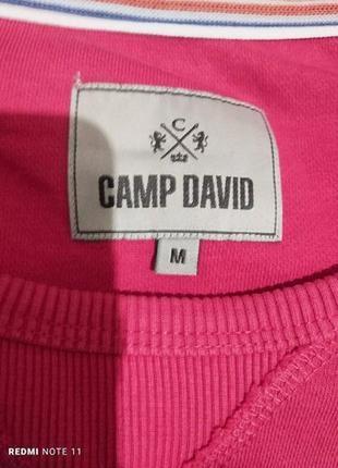 Базовый комфортный хлопковый свитшот известного немецкого бренда camp david4 фото