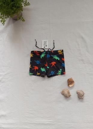 Новые детские плавки шорты для пляжа и бассейна бренда c&amp;a принт динозавры u9 5-6 eur 110-1164 фото