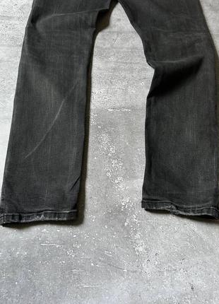Серые джинсы diesel tepphar distressed slim-carrot9 фото