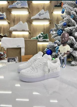 Кросівки louis vuitton nike air force 1 low white1 фото