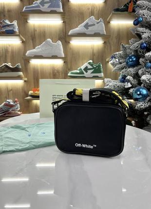 Сумка off-white black logo crossbody