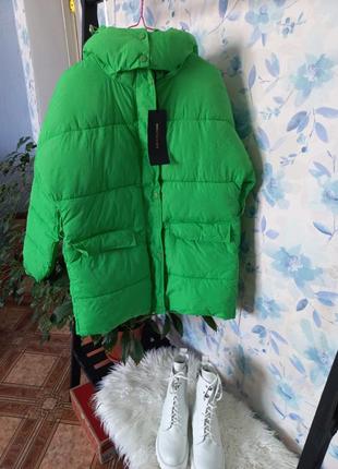 Пуховик, куртка, весеняя куртка, зеленая куртка