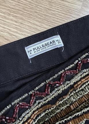 Міні спідниця з бісером pull&bear4 фото