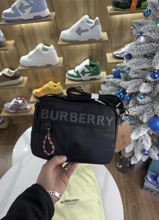Сумка burberry black logo crossbody