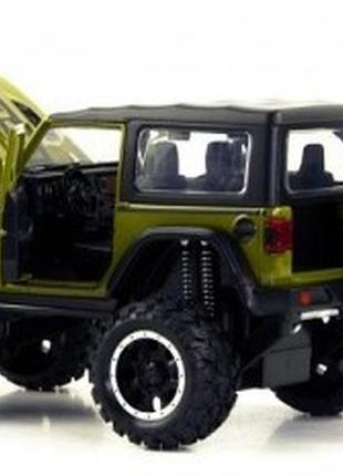 Іграшковий автомобіль jeep wrangler rubicon м1:24 2401c-1 || дитячі машинки3 фото