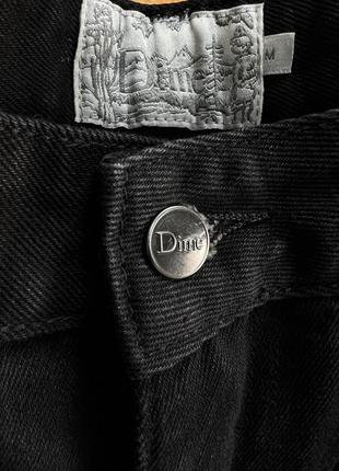 Джинси dime black logo loose fit6 фото