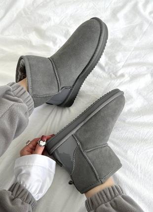 Уггі угги угг ugg silver (лакований задник)