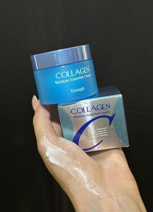 Крем зволожувальний з колагеном enough collagen moisture essential cream, 50 ml