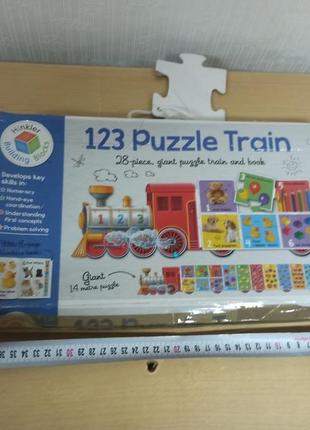Пазл поїзд building blocks: 123 puzzle train 28 частин8 фото