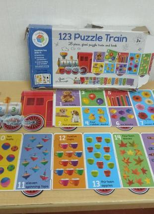 Пазл поїзд building blocks: 123 puzzle train 28 частин3 фото