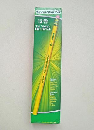 Карандаши ticonderoga 2 hb soft. ориигинал. купленные в сша