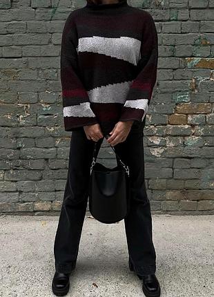 Vila светр з геометричним малюнком джемпер, розмір m