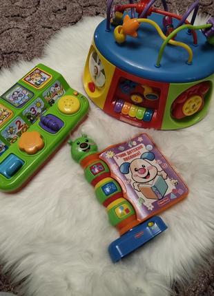 Музичні розвиваючі іграшки для малюків kiddieland fisher price