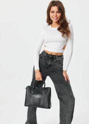 Женская кожаная сумка классическая