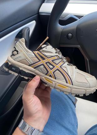 Кроссовки asics gel-kahana beige gold black