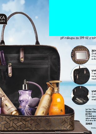 Косметичка - органайзер з ручками вмістимі із перегородками.з карманчиками на замку.