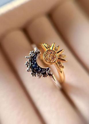Серебряная кольца pandora «солнце»2 фото