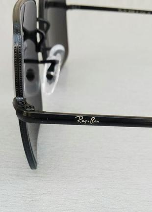 Ray ban окуляри унісекс сонцезахисні чорні прямокутні лінзи скло6 фото