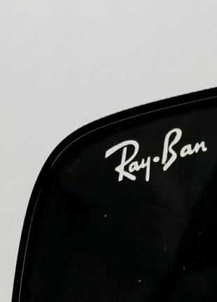 Ray ban окуляри унісекс сонцезахисні чорні прямокутні лінзи скло10 фото