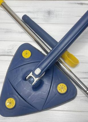 Швабра трикутна з віджиманням multi function mop 360 в коробці
