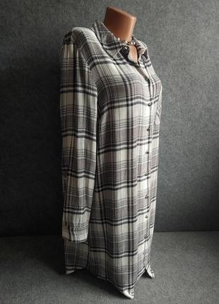Платье-рубашка из мягкой вискозы (баечка) 46-48-50 размера2 фото