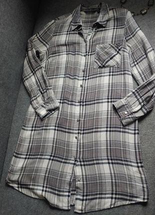 Платье-рубашка из мягкой вискозы (баечка) 46-48-50 размера4 фото