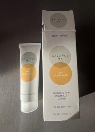 Маска для лица balance me aha glow mask