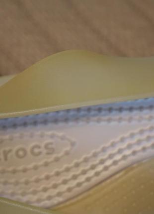 Хорошенькие легенькие фирменные полупрозрачные босоножки crocs сша w 64 фото