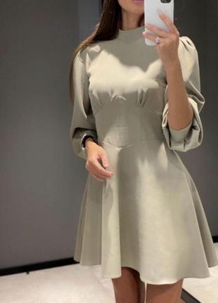 Платье с имитацией корсета1 фото