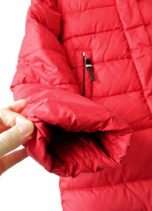 Зимній пуховик червоний жіночий clasna пальто зима s з каптуром2 фото