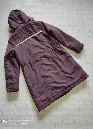 Куртка зимняя детская фиолетовая2 фото