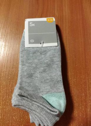 Набір коротких носочків, ціна за 5 пар, розмір 31-33