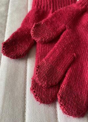Детские шерстяные (шерстяные) перчатки перчатки для девочки