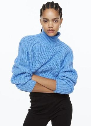 Свитер женский h&m😍 кофта водолазка гольф шерсть вовна