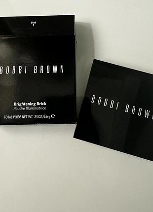 Многофункциональная пудра bobbi brown brightening brick, pink, 6.6 г