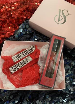 Подарочный набор victoria's secret (бесплатная брендированная упаковка), подарок на день влюбленных1 фото