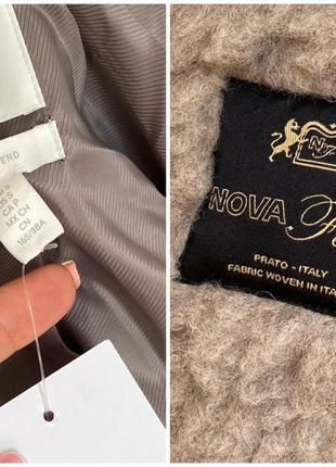 Итальянская шерсть премиум качество куртка шуба лама шерстяная рубашка пальто тедди h&m10 фото
