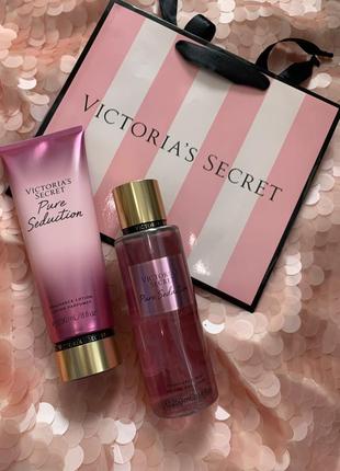 Подарочный набор victoria's secret (бесплатная брендированная упаковка), подарок на день влюбленных7 фото