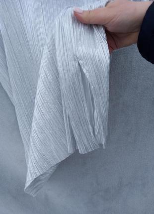 Серебристое платье туника большого размера6 фото